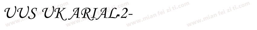UUS UK ARIAL_2字体转换